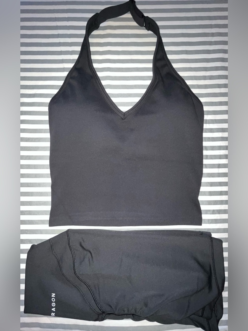 Paragon Reluna Icon Sculptseam Plus Short 5” + Max Out Brami Halter Top Blk S